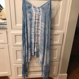 Tie dye fringe dress